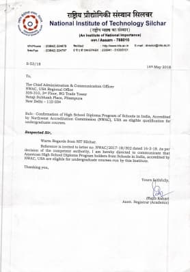 NATIONAL INSTITUTE OF TECHNOLOGY SILCHAR