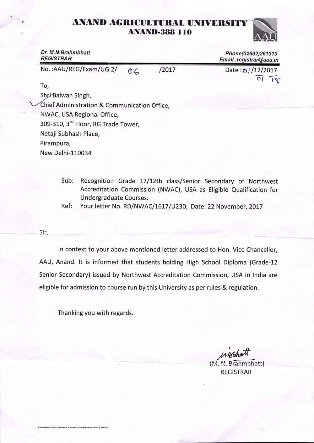 ANAND AGICULTURAL UNIVERSITY