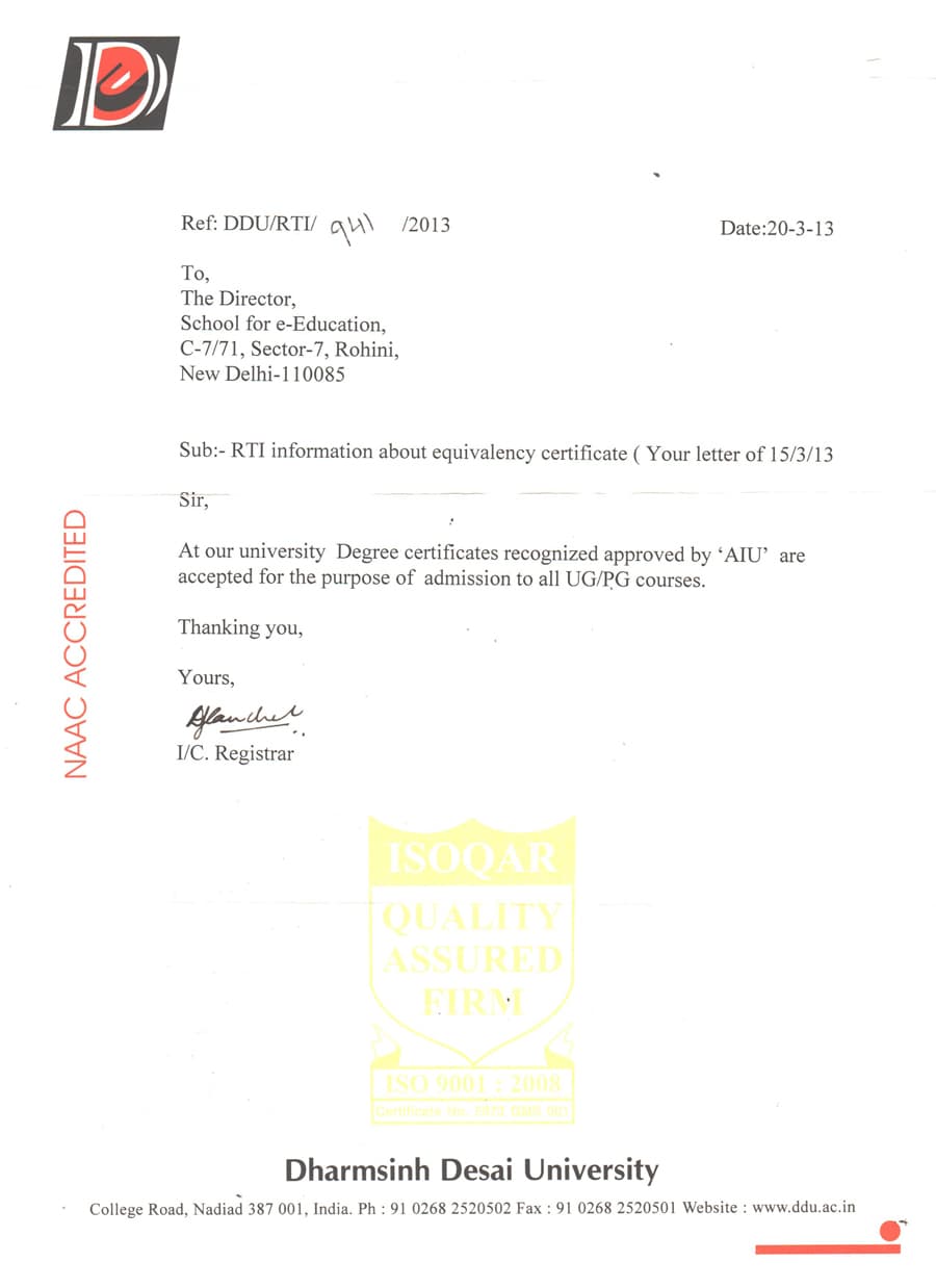 DHARMSINH DESAI UNIVERSITY