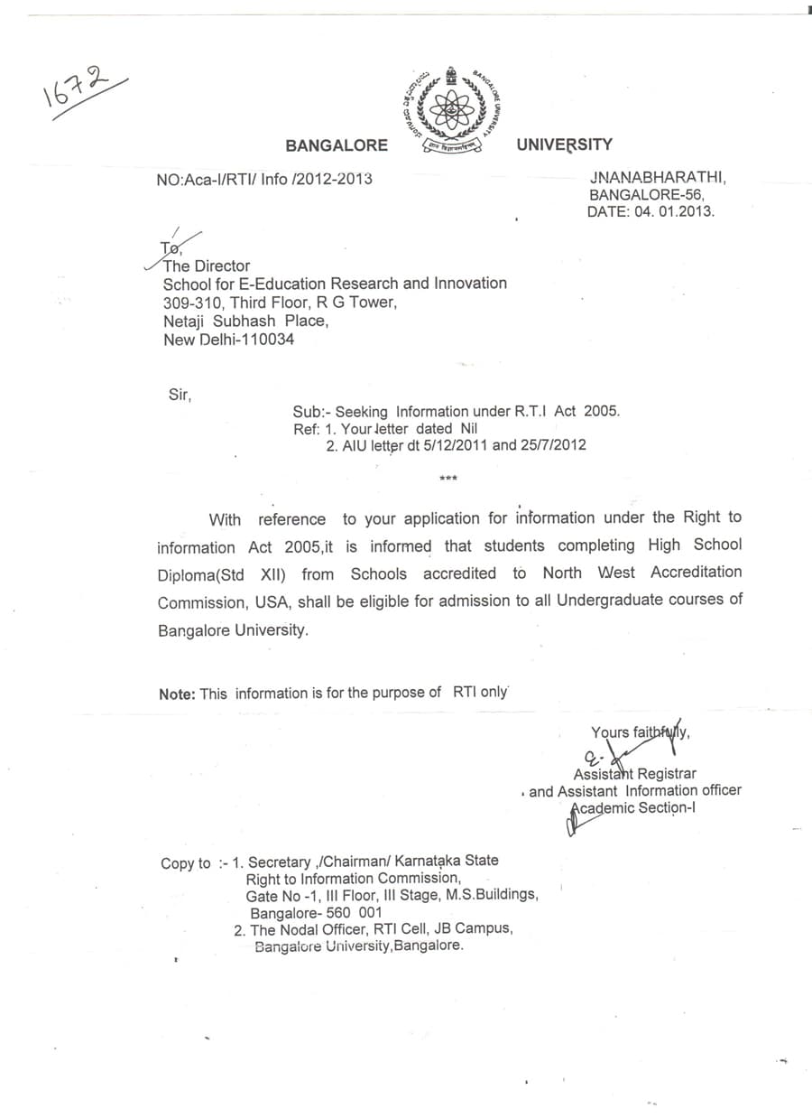 BANGALORE UNIVERSITY