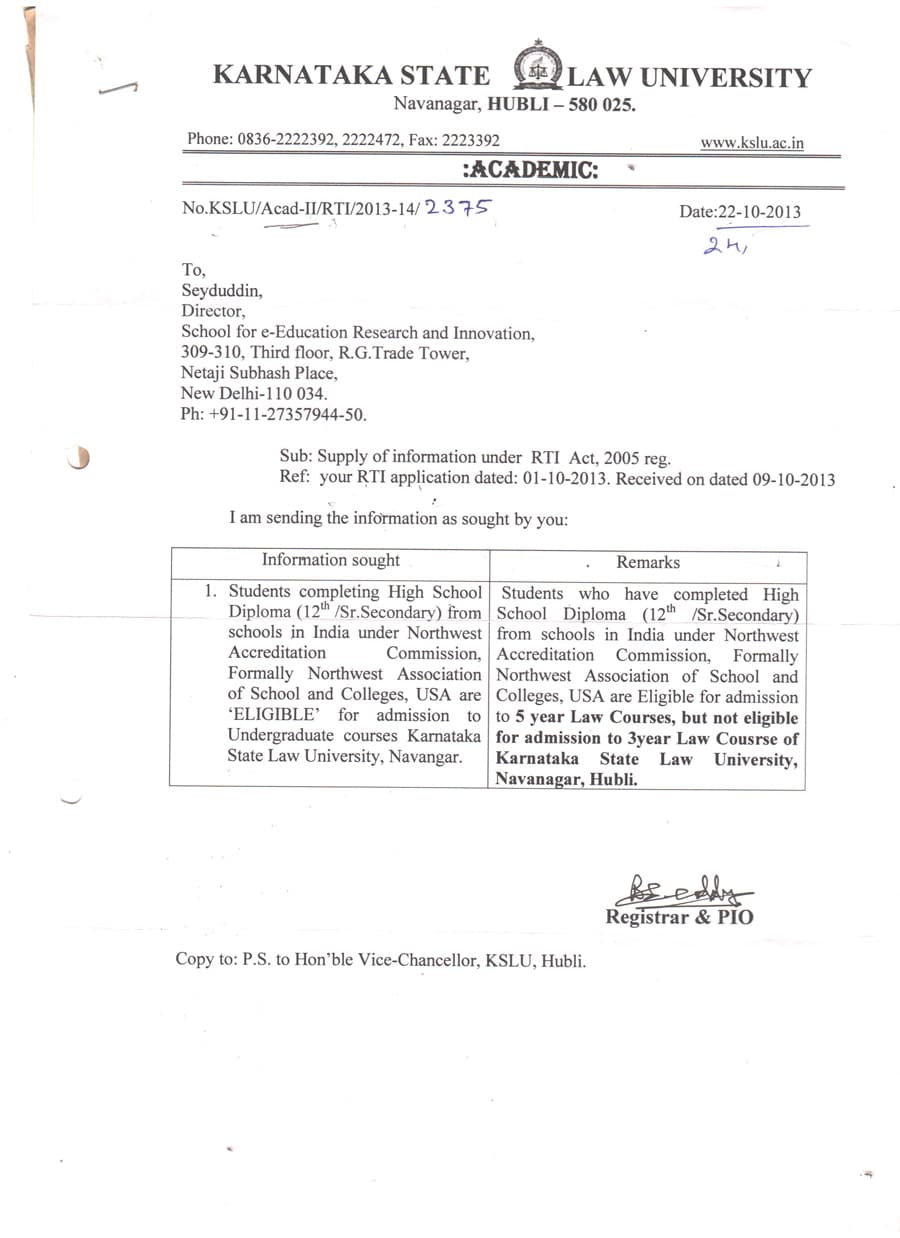 KARNATAKA STATE LAW UNIVERSITY