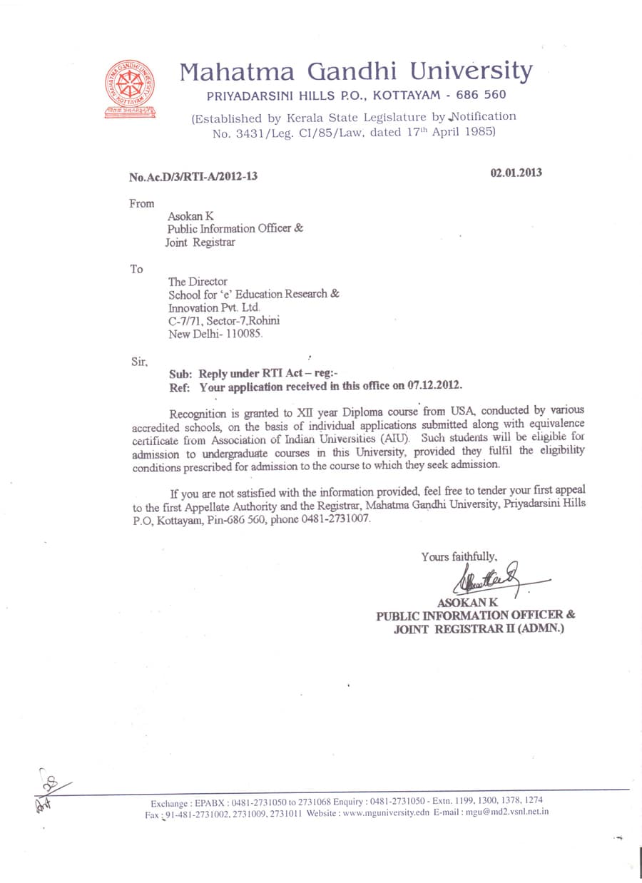 MAHATMA GANDHI UNIVERSITY