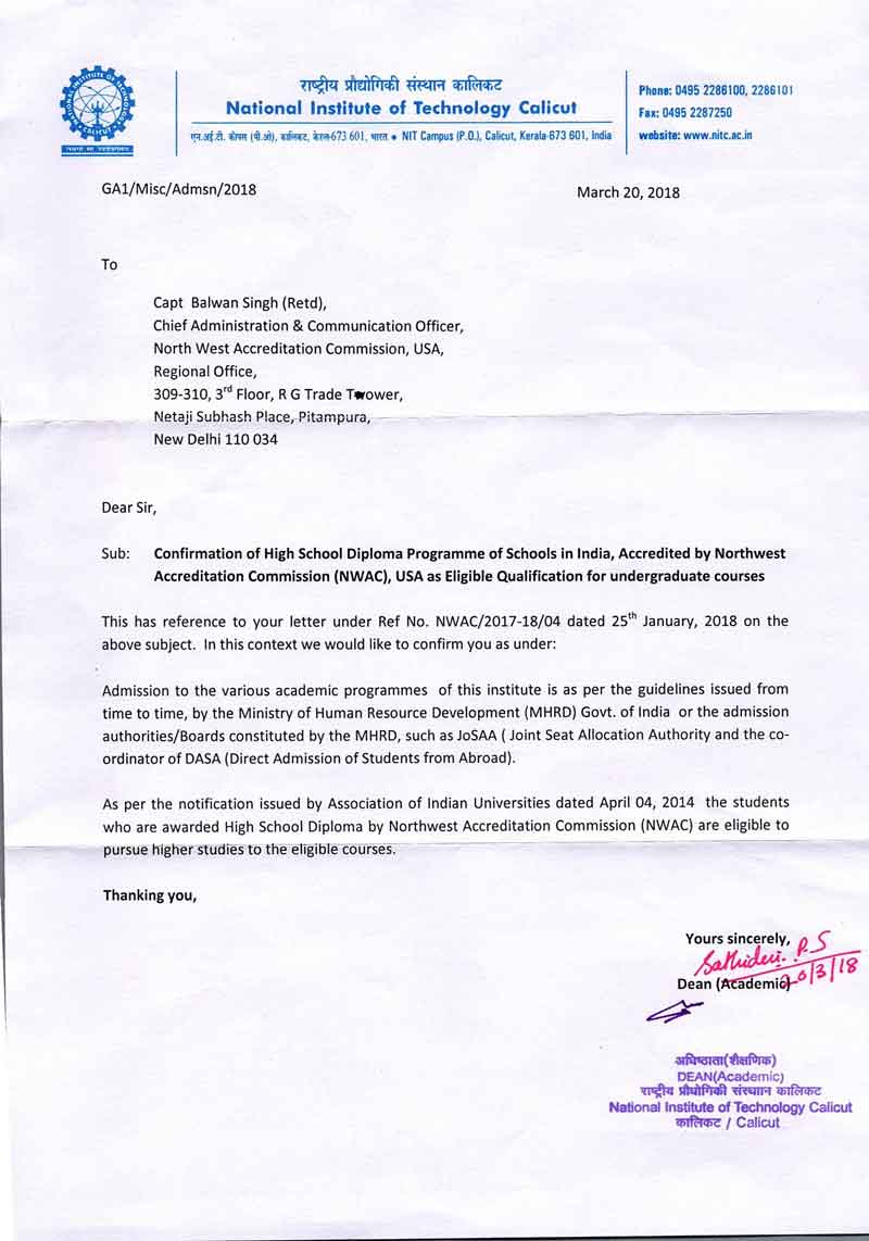 NATIONAL INSTITUTE OF TECHNOLOGY CALICUT