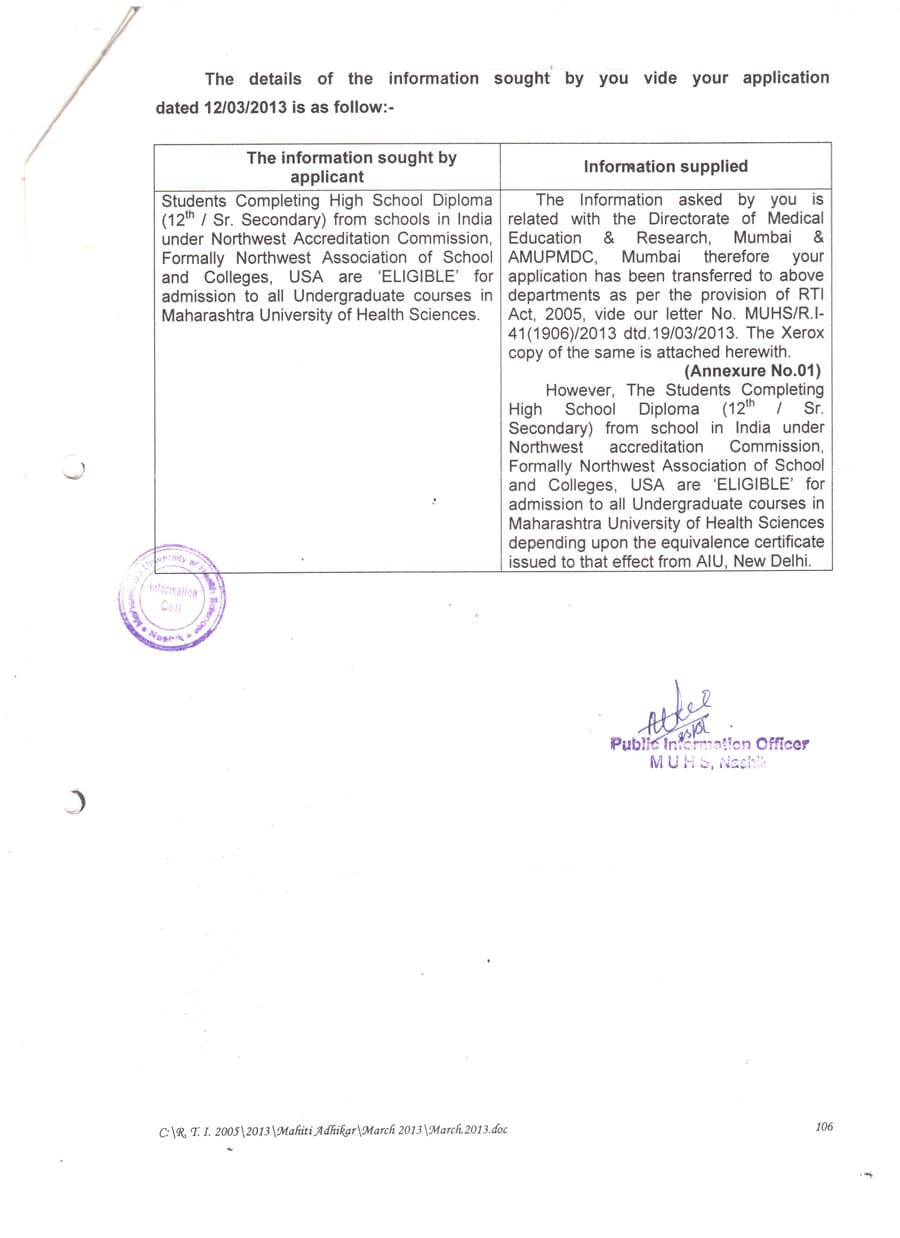 MAHARASHTRA UNIVERSITY OF HEALTH SCIENCES. 1