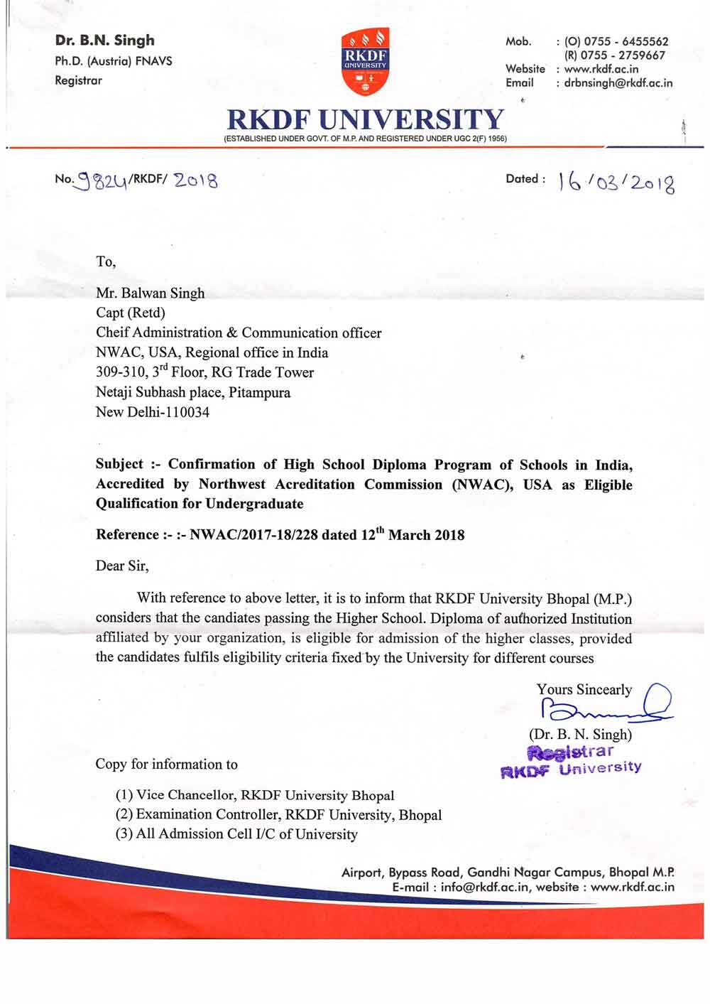 RKDF UNIVERSITY BHOPAL