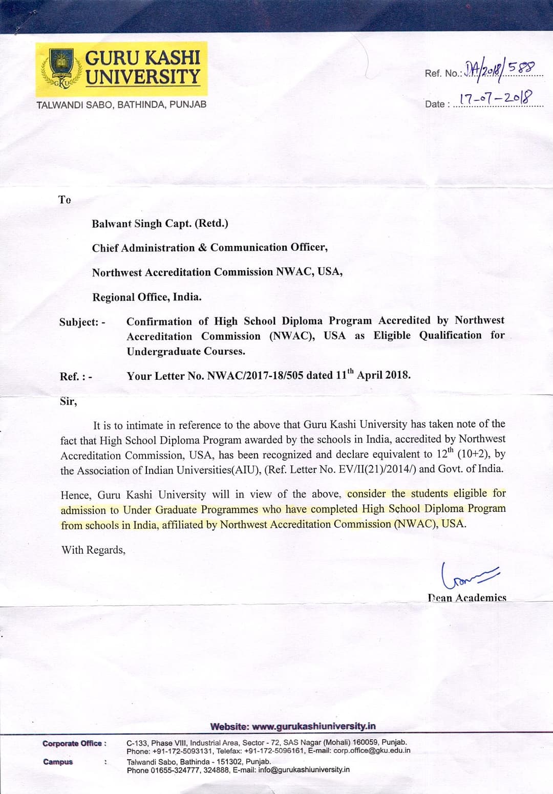 GURU KASHI UNIVERSITY