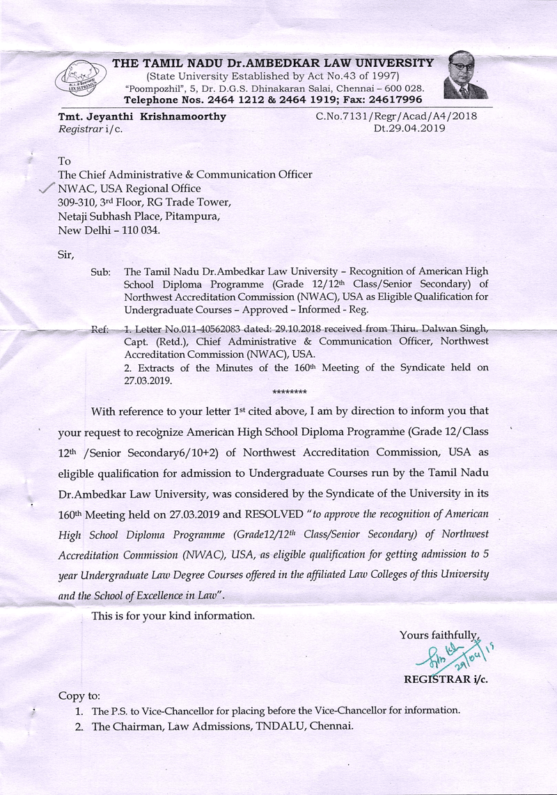 DR. AMBEDKAR LAW UNIVERSITY