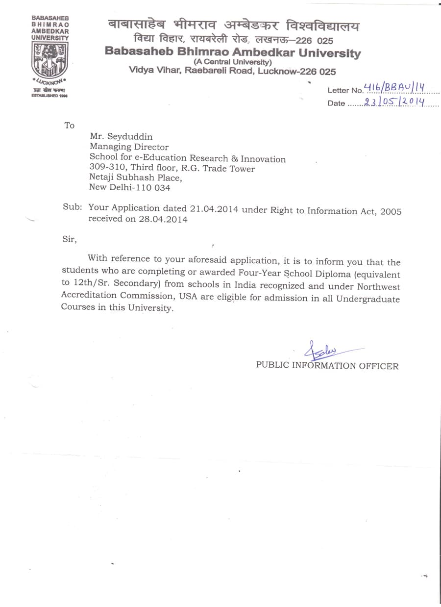 BABASAHEB BHIMRAO AMBEDKAR UNIVERSITY